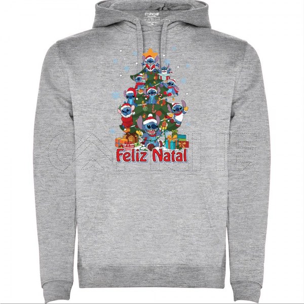 Sudadera árvore Stitch Navidad Personalizavel