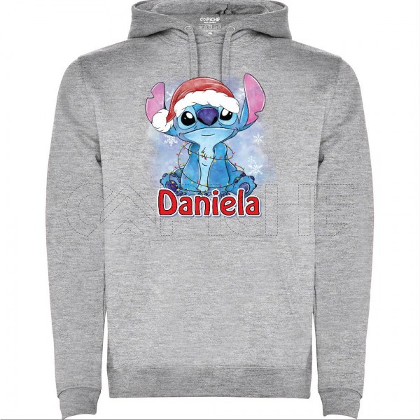 Sudadera Stitch Navidad Personalizavel