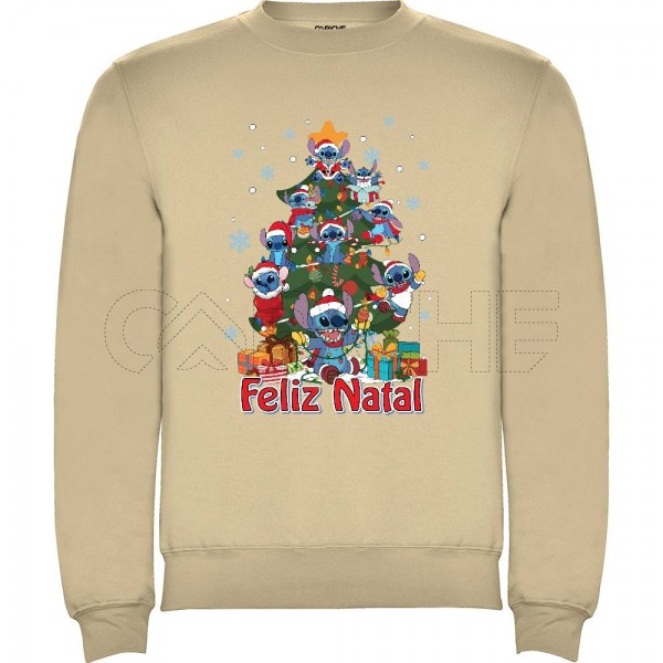 Sudadera árvore Stitch Navidad Personalizavel