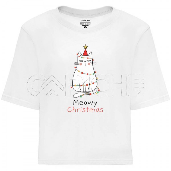 Sudadera sin Capucha Niño/a Meowy Christmas