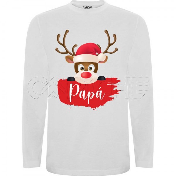 Sudadera sin Capucha Reno Personalizable