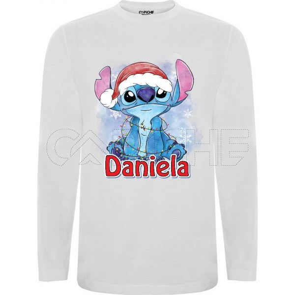 Sudadera Stitch Navidad Personalizavel