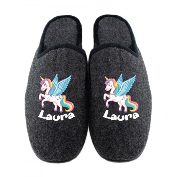 Pantufla Personalizada Unicórnio