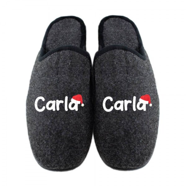 Pantufla Personalizada Pelucia Nombre