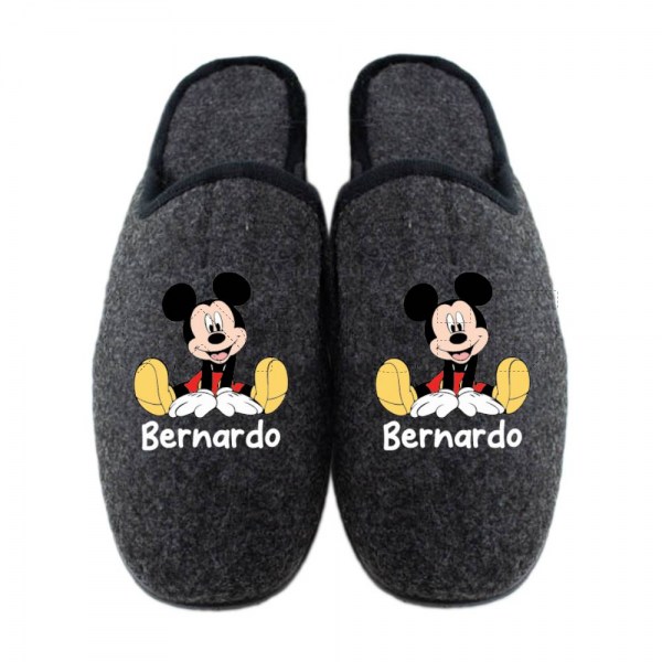 Pantufla Personalizada Mickey Nombre