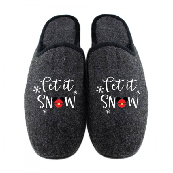 Pantufla Let is snow