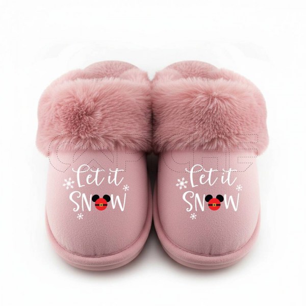 Pantufla Let is snow