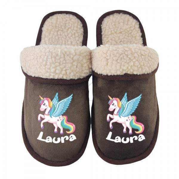 Pantufla Personalizada Unicórnio
