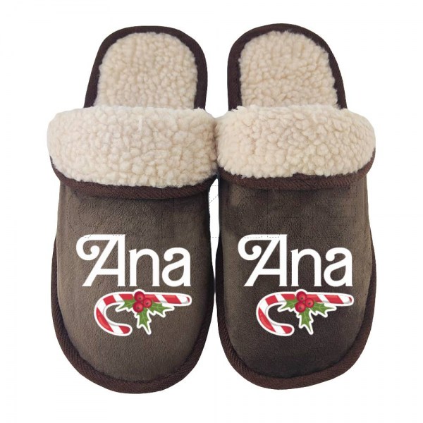 Pantufla Personalizada Pelucia Doce