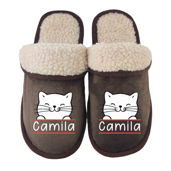 Chinelo Personalizado Gato Nombre
