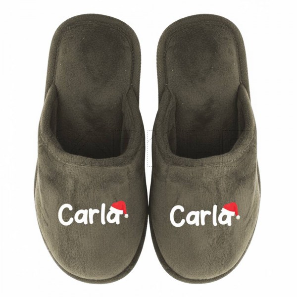 Pantufla Personalizada Pelucia Nombre