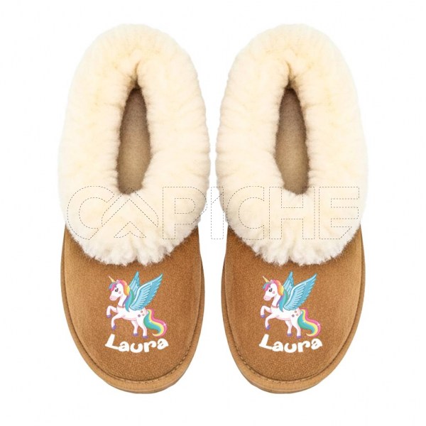 Pantufla Personalizada Unicórnio