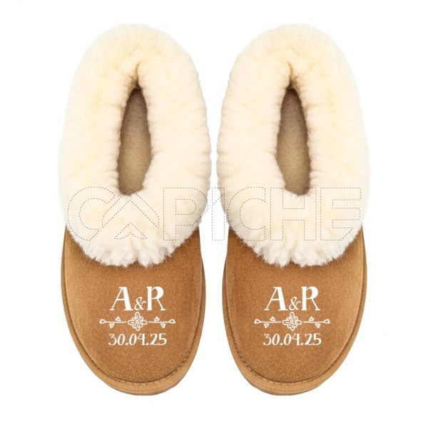 Pantufla Personalizada  Inicial