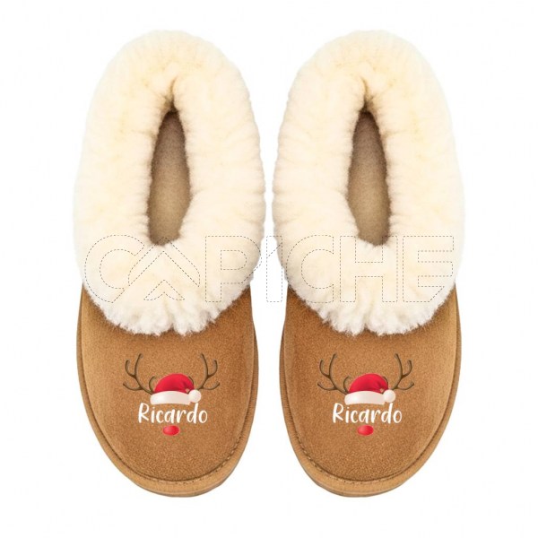 Pantufla Personalizada Rena Nombre