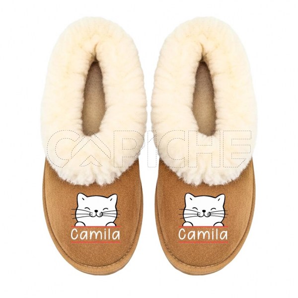Chinelo Personalizado Gato Nombre