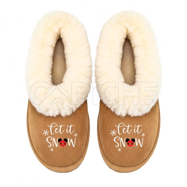 Pantufla Let is snow