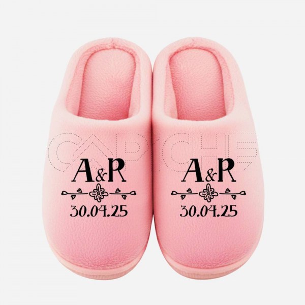 Pantufla Personalizada  Inicial