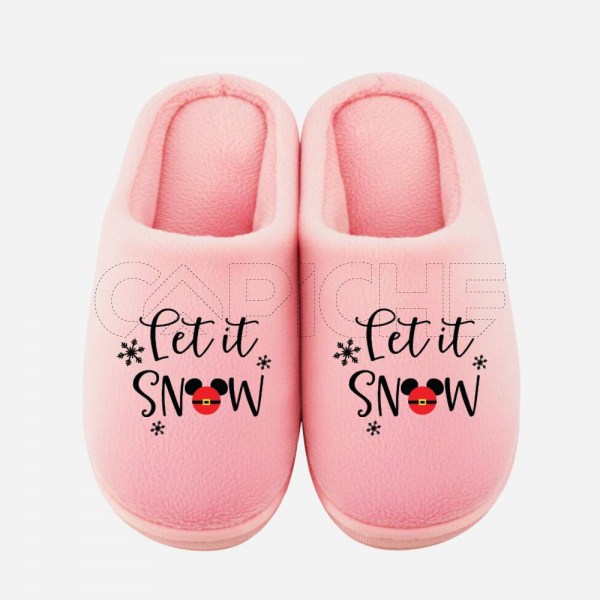 Pantufla Let is snow