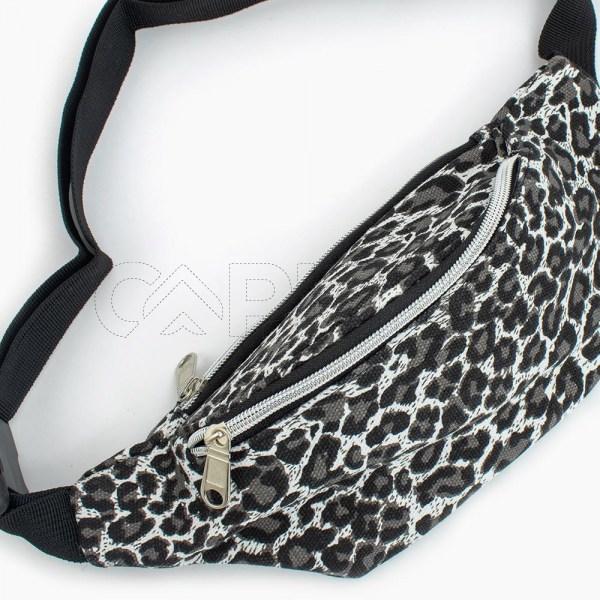 Bolso de cintura Leopard White