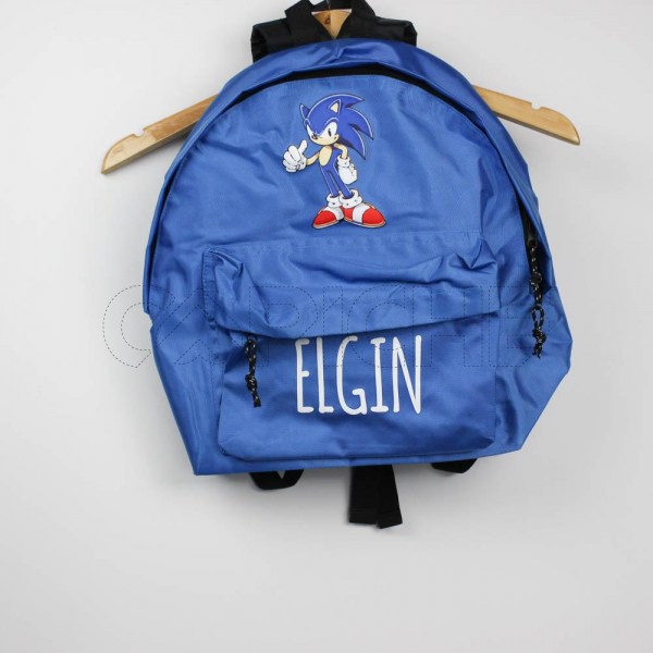 Estampado Impreso Mochila Escolar Azul Royal Elgin