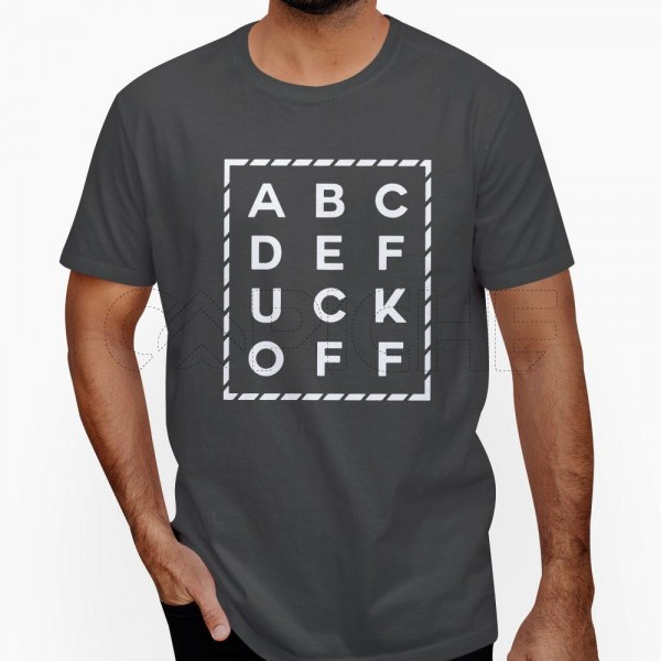Camiseta Hombre ABCDEFUCKOFF