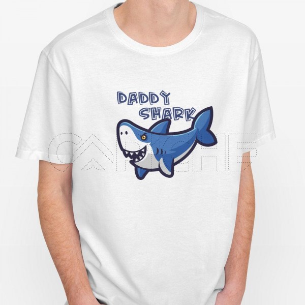 Camiseta Hombre Daddy Shark