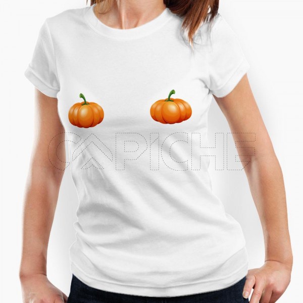 Camiseta Mujer Special Halloween Calabazas