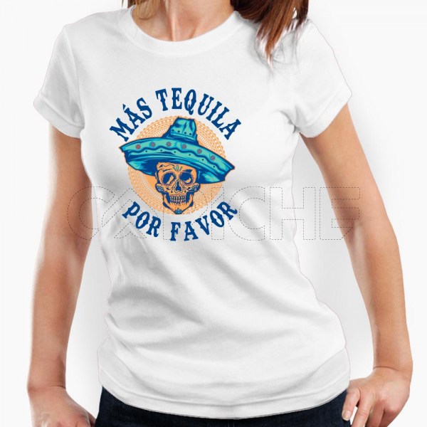 Camiseta Mujer Mas Tequila