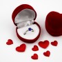 Anillo de acero Brillo azul