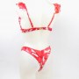 Conjunto Bikini Tie Dye Di Rojo