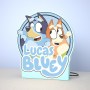 Lámpara 3D Bluey Nombre personalizable