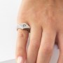 Anillo en acero Meñique Elsa