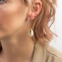 Pendientes en acero Concha