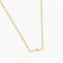 Collar en acero Onda Dorado