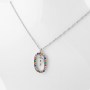 Collar en acero Abecedario