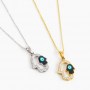 Collar en acero Hamsa turco