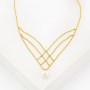 Collar em acero Princesa Perla
