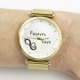 Reloj Infinito Amor Dorado
