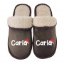 Pantufla Personalizada Pelucia Nombre