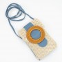 Funda para móvil con asa bandolera Circle blue